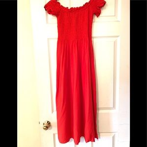 Madewell off the shoulder dress